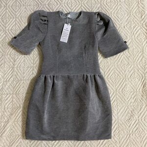 CHANEL Elegant Gray Dress